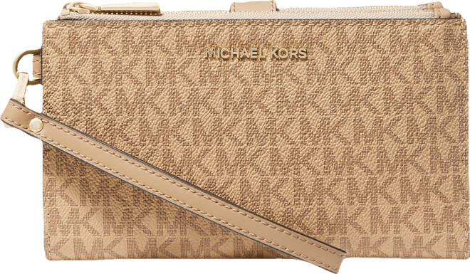 Michael  Jet Set Double Zip Wristlet