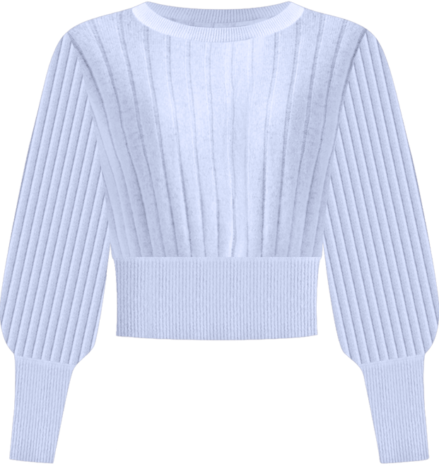 Women's Rosa Ribbed Long Sleeve Cashmere Sweater