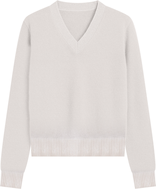 Women's Indigo Vee V-Neck Cashmere Sweater
