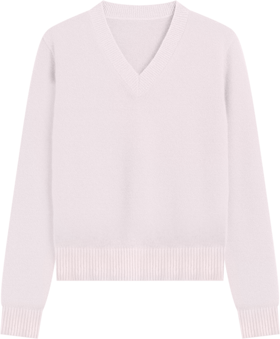 Women's Indigo Vee V-Neck Cashmere Sweater