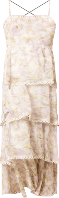 Women's Tiered Spaghetti Strap Maxi Dress