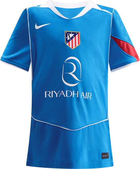 Club Atlético de Madrid alternativos 2025/26 Stadium Jersey de fútbol Nike Dri-FIT Total 90 Replica para niños talla grande