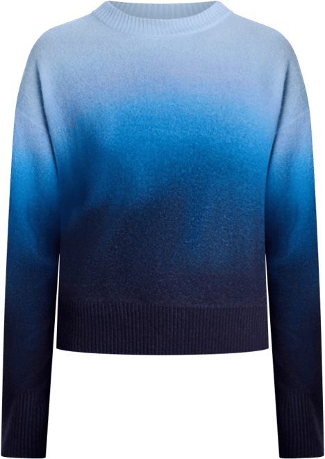 AQUA 100% Cashmere Brushed Ombre Crewneck Sweater - Exclusive
