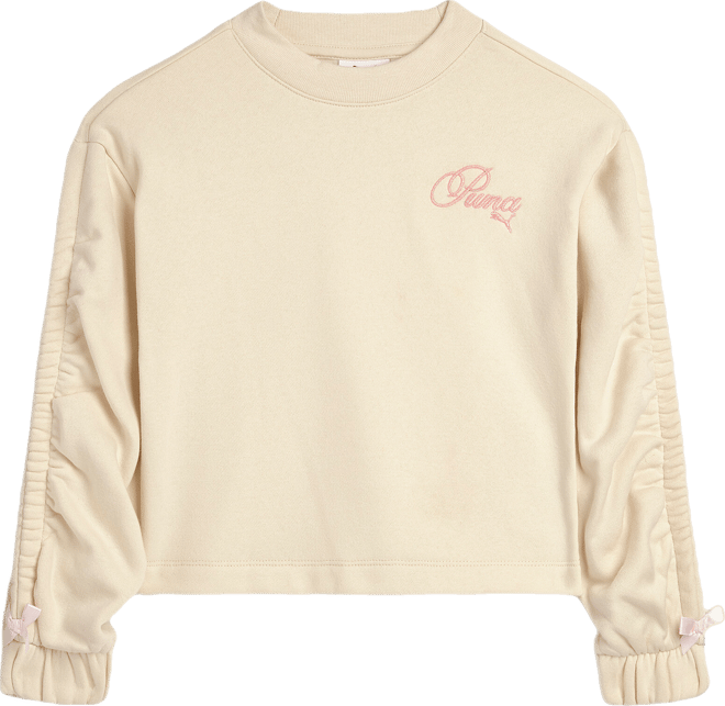 PUMA Bow Society Fleece Crewneck Sweatshirt, Toddlers