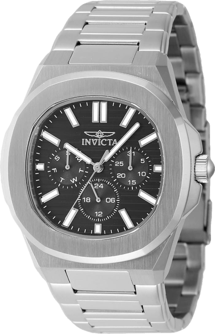 Men's 48325 Speedway Quartz 3 Hand Black Dial Watch