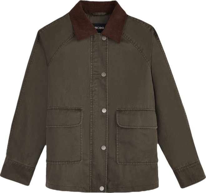 Women's Corduroy-Collar Barn Jacket, Exclusively at Macy's
