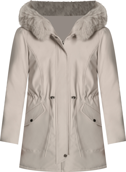 Women's Trim Hooded Anorak Puffer Coat