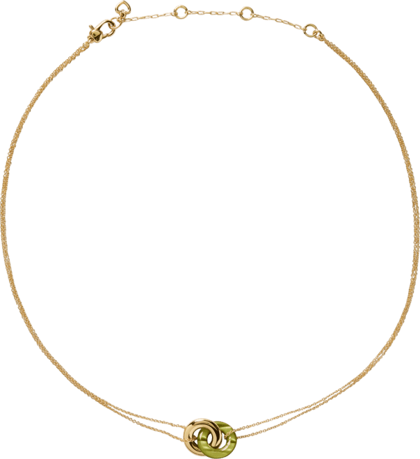Gold-Tone Interlock Pendant Necklace, 16" + 3" extender
