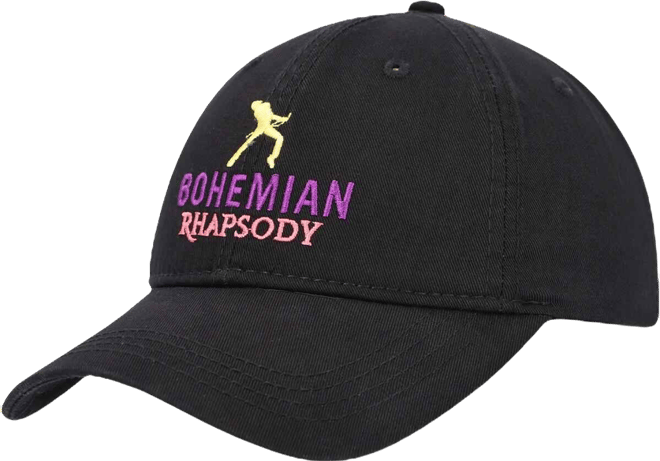 Men's and Women's Black Queen Bohemian Rhapsody Dad Adjustable Hat