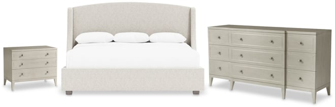 Cornelia 3-Pc. California King Set (Bed, Dresser & 36" Nightstand)