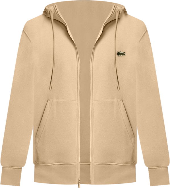 Lacoste Men's Thermal Sleep Waffle Hoodie, Straight-Fit Knit