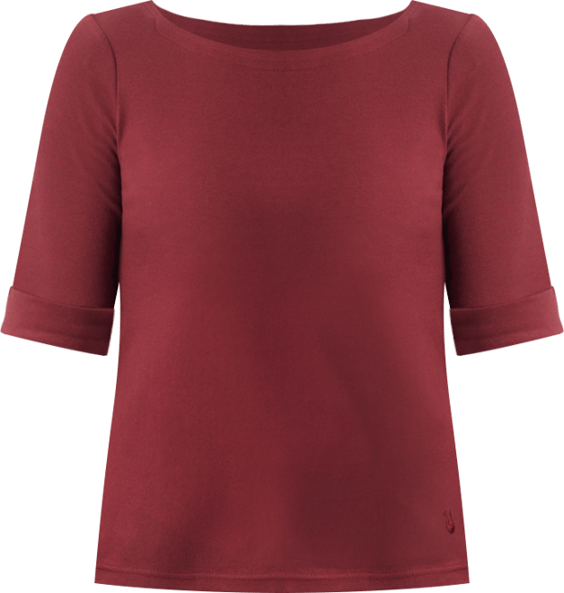 Women's Alanis Boat Neck Elbow-Sleeve T-Shirt