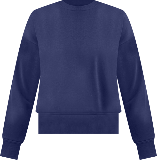 Women's Crewneck Vented-Hem Sweatshirt, Macy's Exclusive