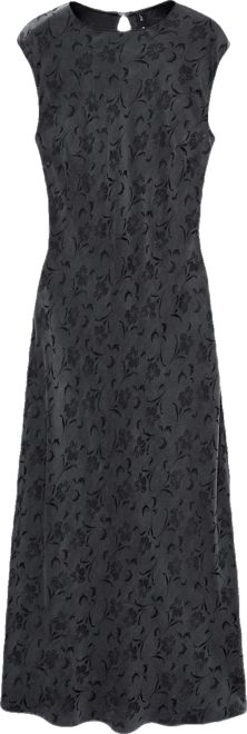 Women's Satin Floral Jacquard Dress