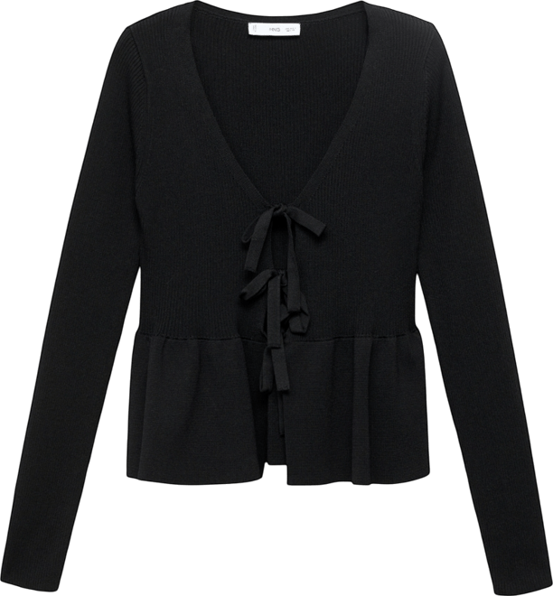 Women's Ties Knitted Cardigan