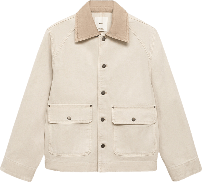 Women's Contrasting Collar Denim Jacket