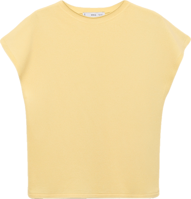 Women's Short-Sleeved Fine-Knit Sweater