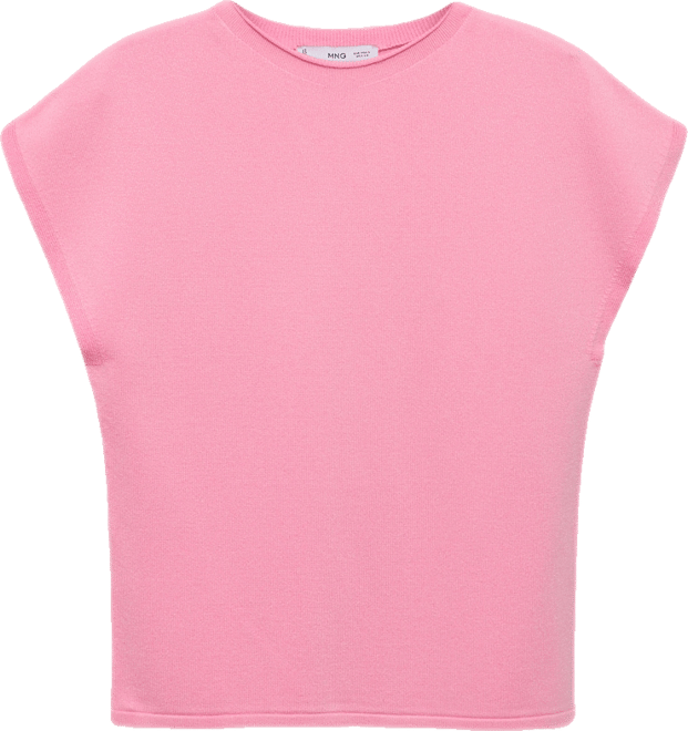 Women's Short-Sleeved Fine-Knit Sweater