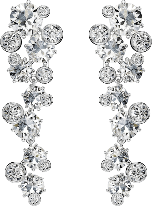 Constella Rhodium Plated Drop Earrings