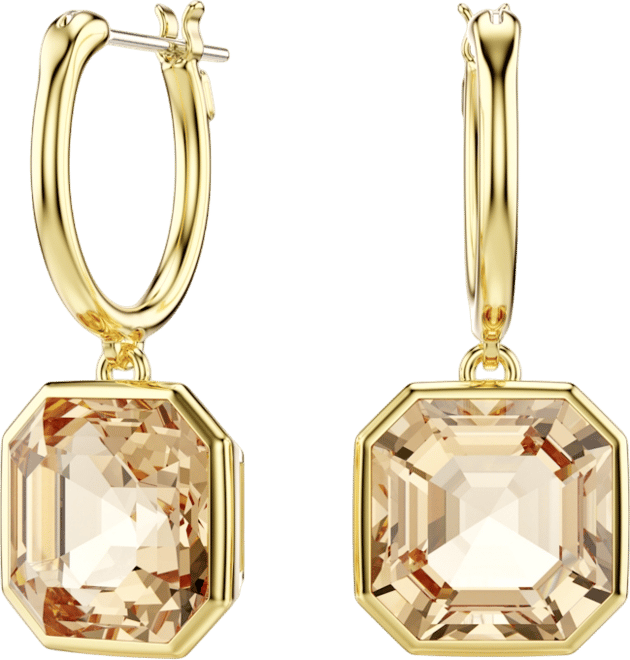 Millenia Gold-Tone Plated Drop Earrings