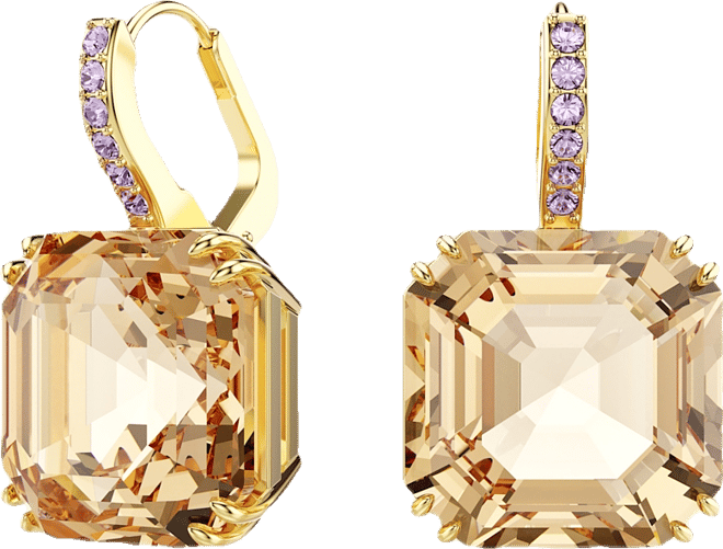 Millenia Gold-Tone Plated Drop Earrings