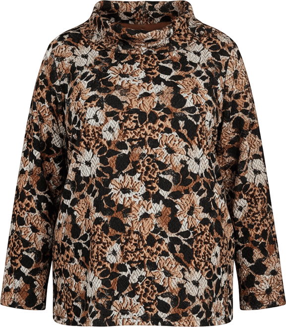 Plus Size Vintage Paisley Embellished Top