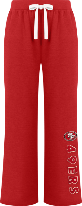 Women's Scarlet San Francisco 49ers Field Wide Leg Sweatpants