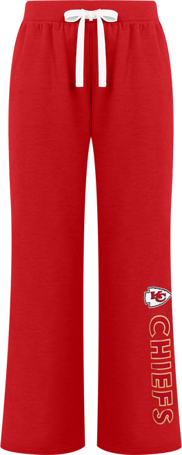 Women's Red Kansas City Chiefs Field Wide Leg Sweatpants