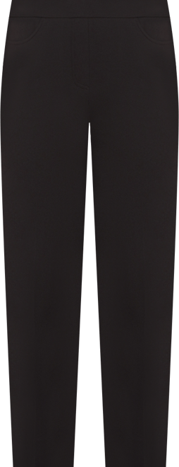 Women's Jet Setter Black Crepe Knit Medium Length Pants