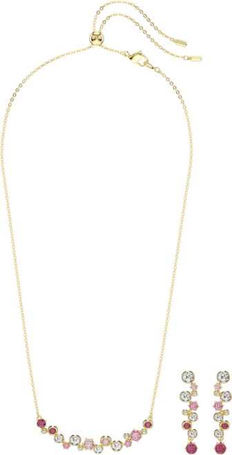 Constella Gold Tone Plated Earrings and Necklace Set