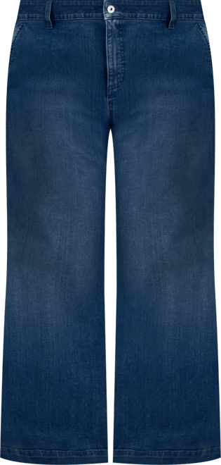Plus Size High Rise Wide-Leg Jeans, Macy's Exclusive