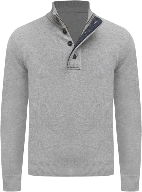 Barbour Elbow Patch Mock Neck Sweater | Bloomingdale's