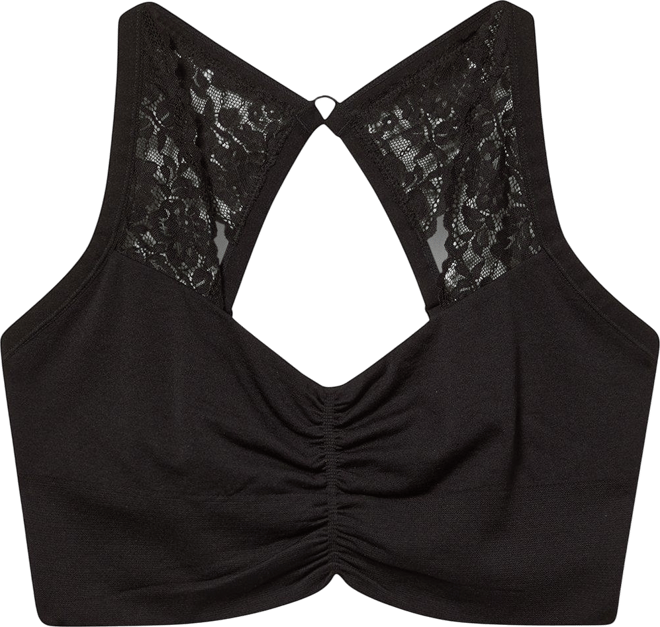 Unlined Seamless Ruched Bralette