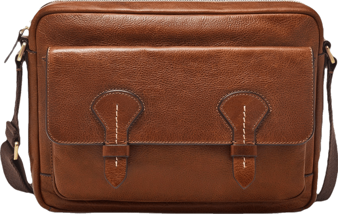 Men's Bennett Leather Courier Bag