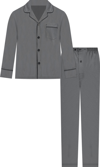 Men's Woven Button Down Pajama Sleep Set