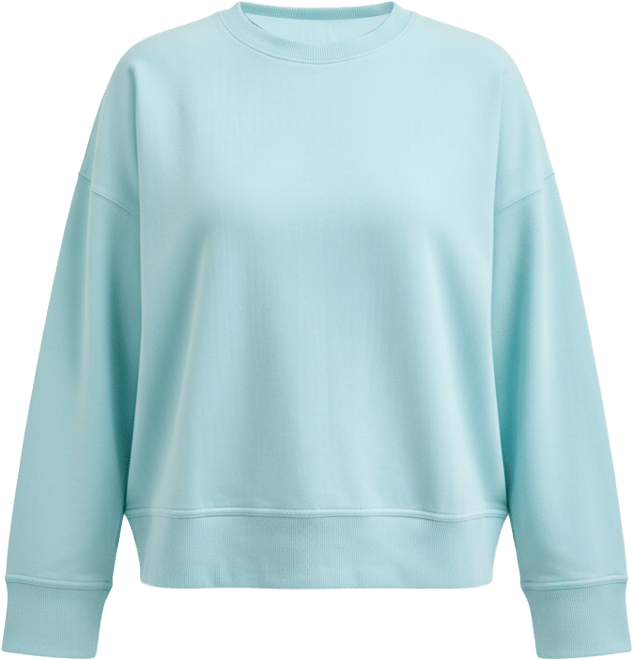 Plus Size Relaxed Crewneck Fleece Sweatshirt, Macy's Exclusive