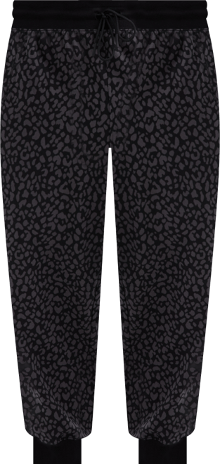 Plus Size Relaxed Animal-Print Fleece Joggers, Macy's Exclusive