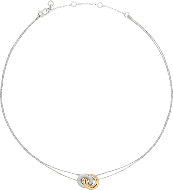 Gold-Tone Interlock Pendant Necklace, 16" + 3" extender