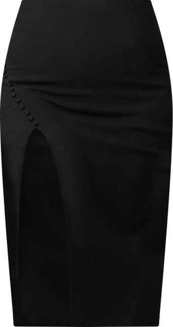 Plus Size Asymmetrical Pencil Skirt