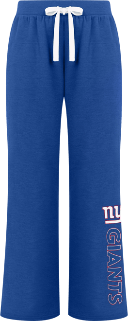 Women's Royal New York Giants Field Wide Leg Sweatpants
