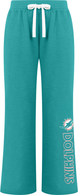 Women's Aqua Miami Dolphins Field Wide Leg Sweatpants