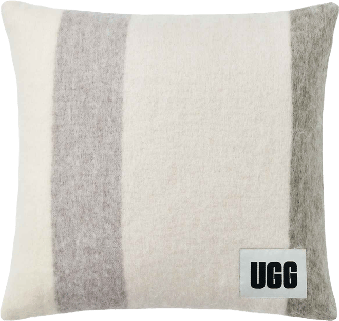 Calyx Stripe Faux Mohair Decorative Pillow, 20" x 20"