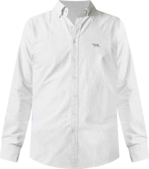 Men's Gunn Oxford Stripe Long Sleeve Sports Fit Shirt