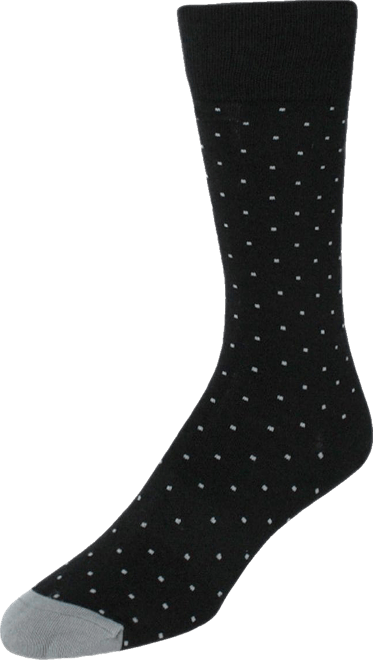 Men's Pierre Polka Dot Mid-Calf Pima Cotton Socks (1 Pair)