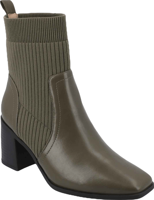 Women's Harlowe Chelsea Knit Block Heel Booties