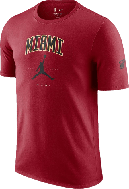 Men's and Women's Red Miami Heat Essential Cities T-Shirt