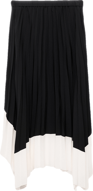 Women's Pleated Asymmetric Skirt