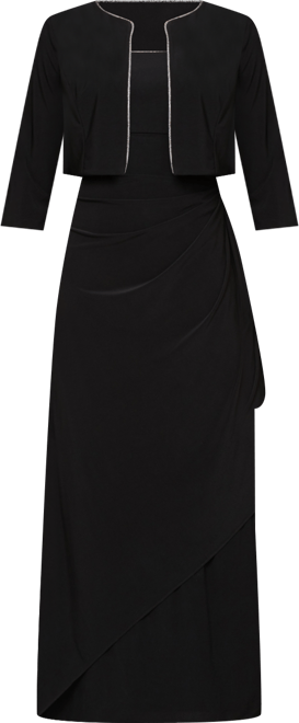 Petite Long Matte Jersey Jacket Dress