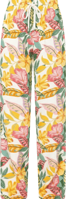 Juniors' So Precious Floral Drawstring-Waist Pants