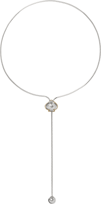 Sculpted Spade 25" Lariat Necklace